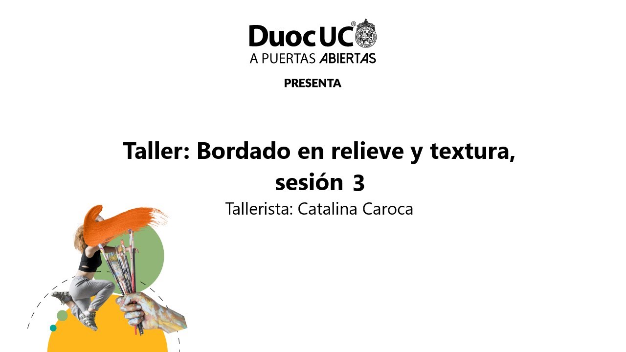 Taller: Bordado en relieve y textura, sesión 3