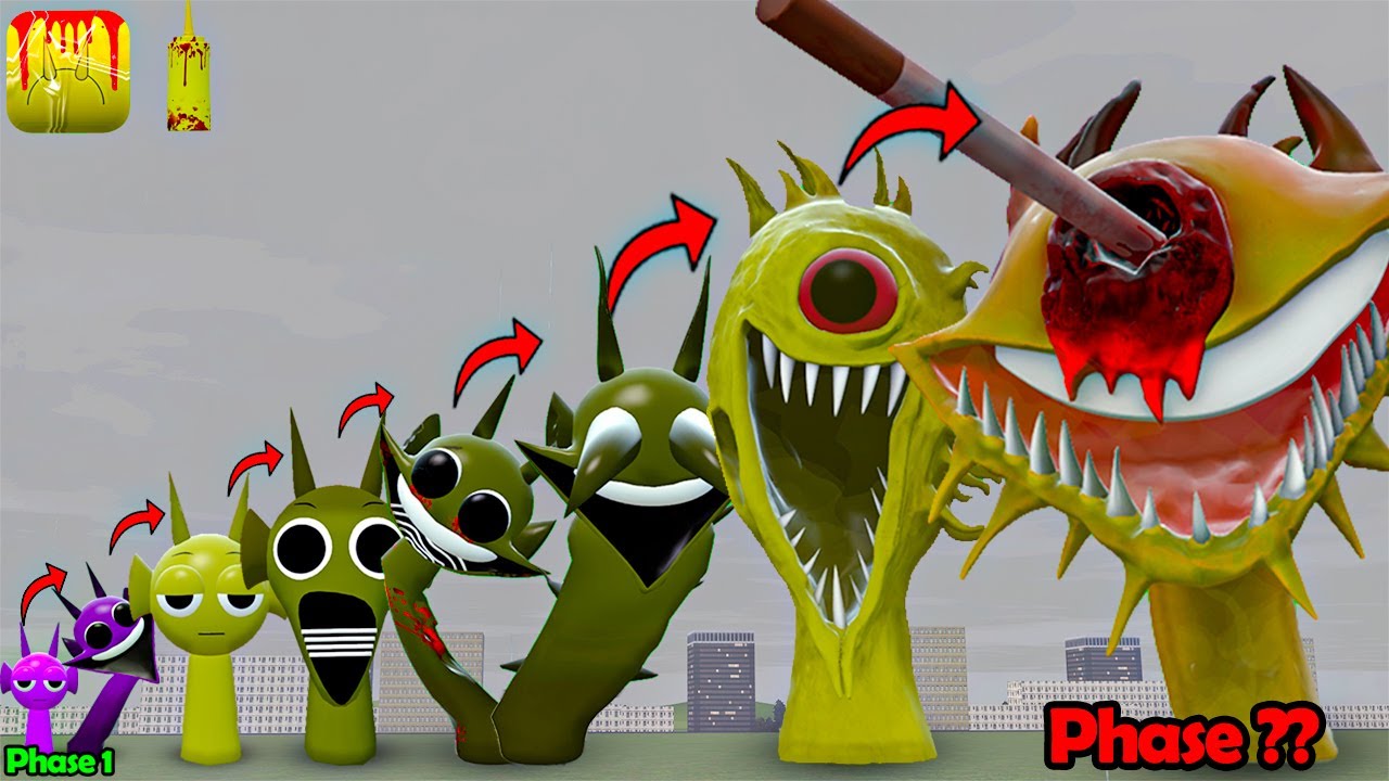 NEW EVOLUTION OF INCREDIBOX SPRUNKI MUSTARD DURPLE PHASE 1 TO 7 In Garry's Mod
