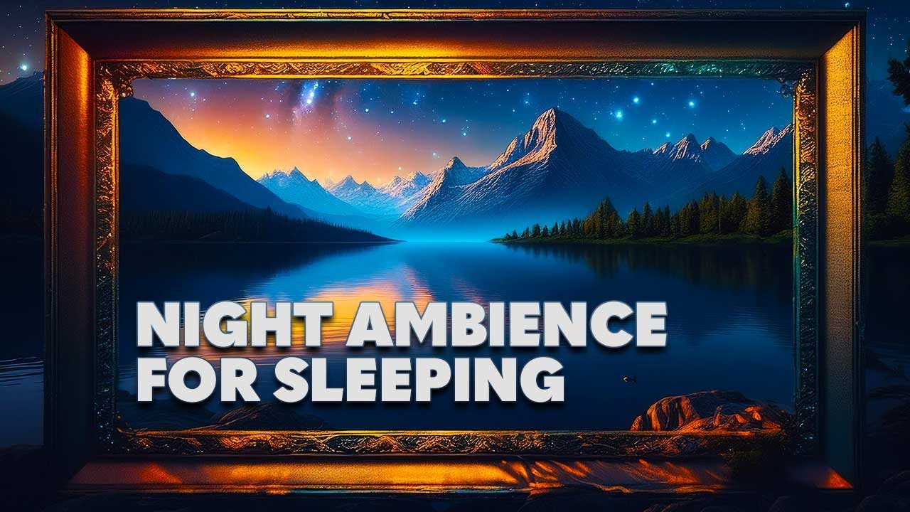Night Ambient Sounds at the Lake  I  Relaxing Videos For Stress, Anxiety, and Deep Sleep!