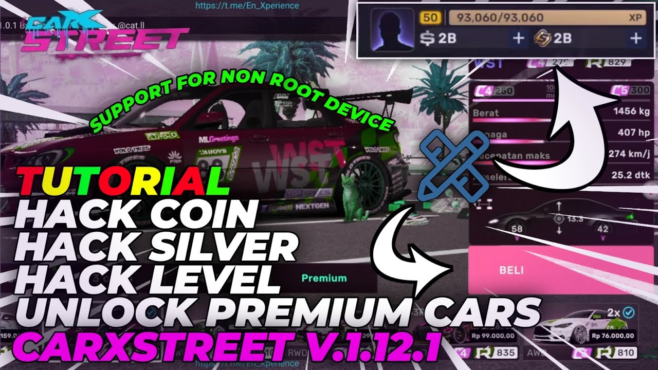 Tutorial Cara Cheat Money, Level,& Unlock All Cars Di Carx Street Versi 1.12.1 - Dijamin 100% Work🤩😱