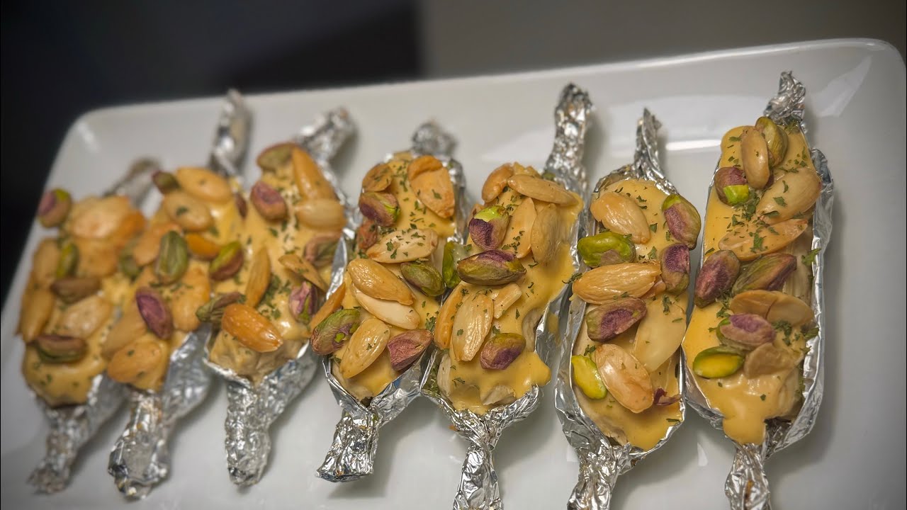كباب الدجاج بالجبنة والمكسرات مع احلى حشوة اجبان حارة 👌🏻😋