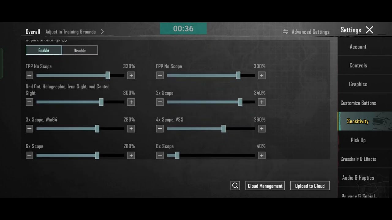 BGMI NO RECOIL BEST  SENSITIVITY SETTING 2026 
