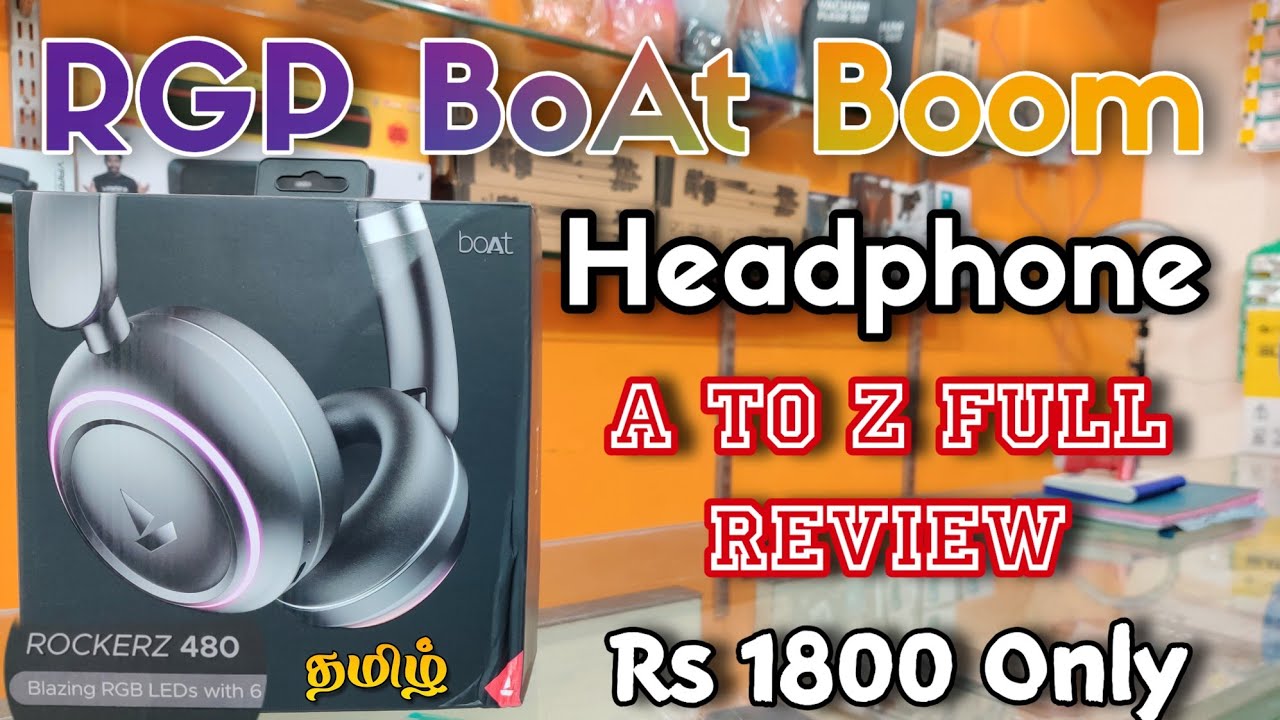 boAt Rockerz 480 Wireless Headphone with BEAST™ Mode, Blazing RGB Lights with 6 Modes, 40mm Drivers