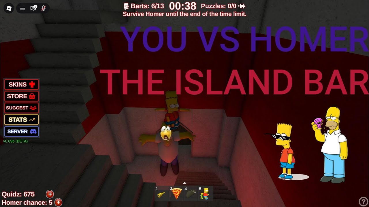You Vs Homer: The Island Bar.