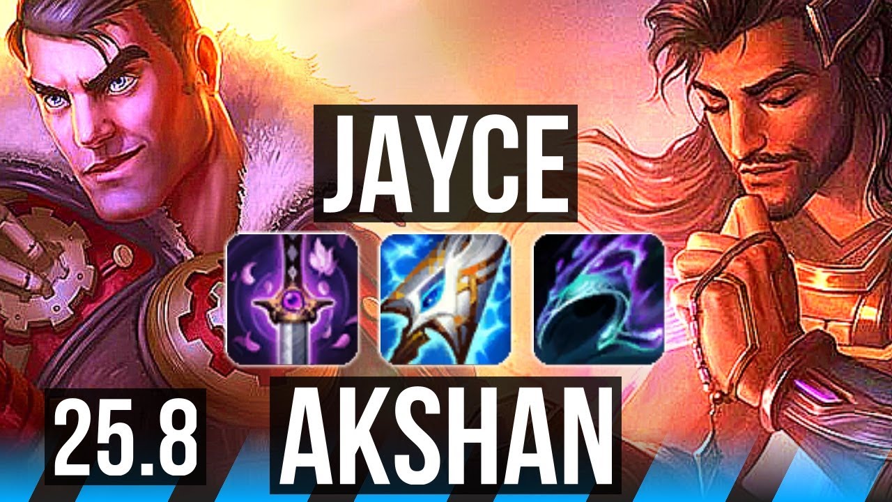 JAYCE vs AKSHAN (MID) | 5k comeback, 9/2/9, Dominating | EUW Master | 25.8