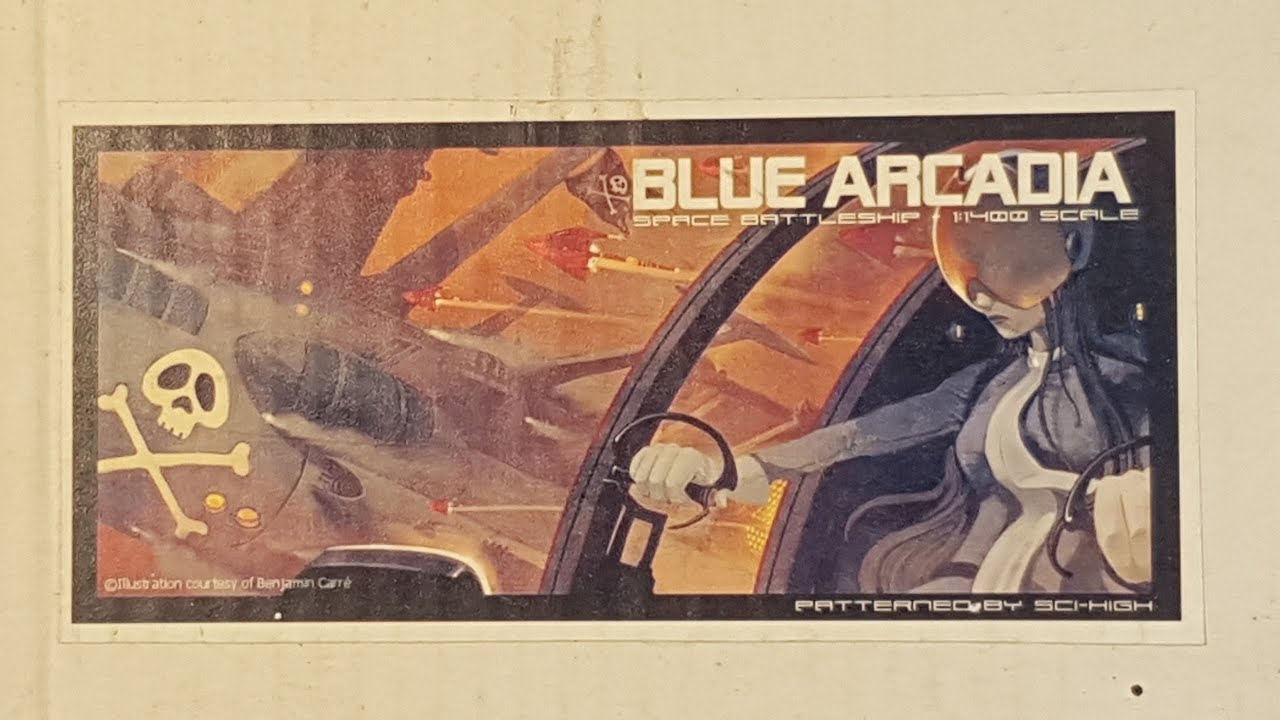 Atlantis bleu / Blue Arcadia en kit résine par Sci-high (ALBATOR / HARLOCK)