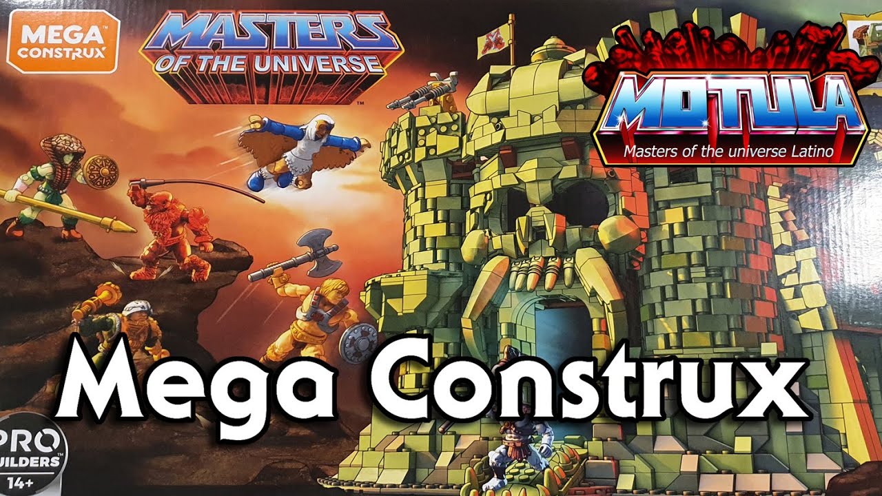 Mega Construx Castillo Grayskull y Roton vs Battlecat review