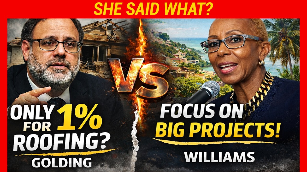 Jamaica Parliament Mark Golding Presses Fayval Williams as Jamaicans Get Under 1% for Housing Repair