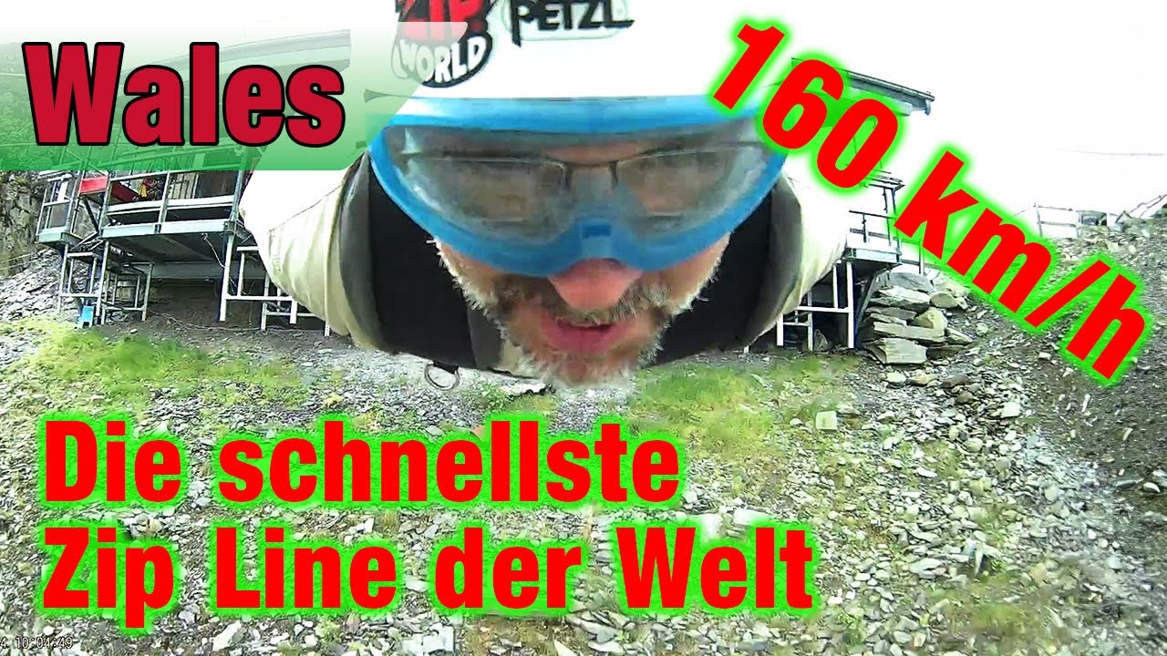 Die SCHNELLSTE Zipline der Welt - Penrhyn Quarry - Wales