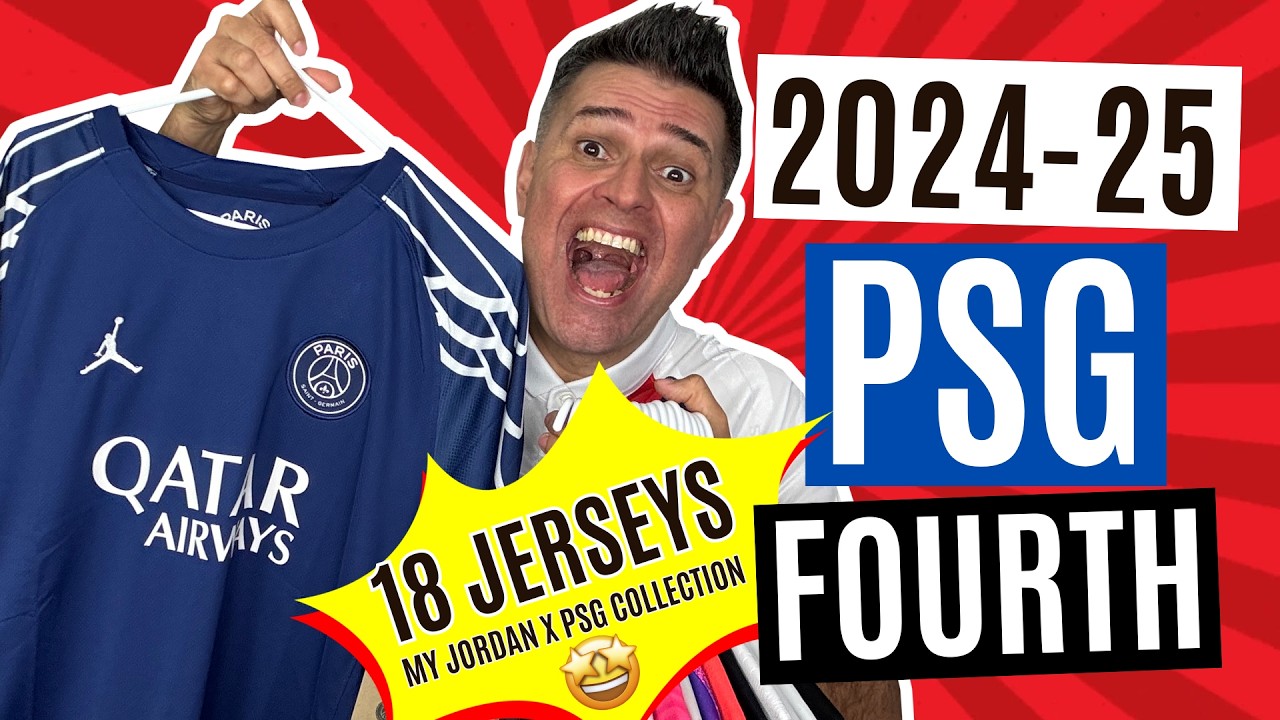 JORDAN 2024/25 PSG FOURTH DRI-FIT/STADIUM SHIRT REVIEW + MY JORDAN x PSG KIT COLLECTION UPDATED 🔥