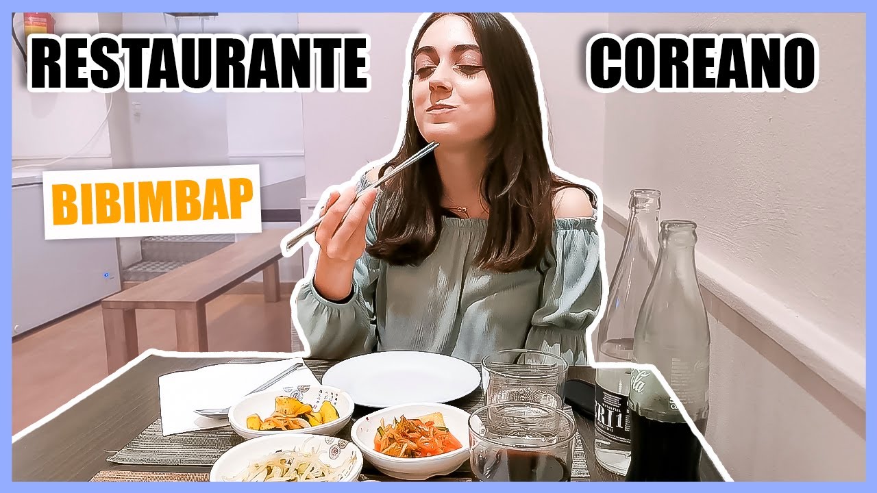 RESTAURANTE COREANO en BARCELONA 🇰🇷 ( BIBIMBAP ) 🥟 Comiendo comida coreana en BCN | Tatiana Esteban
