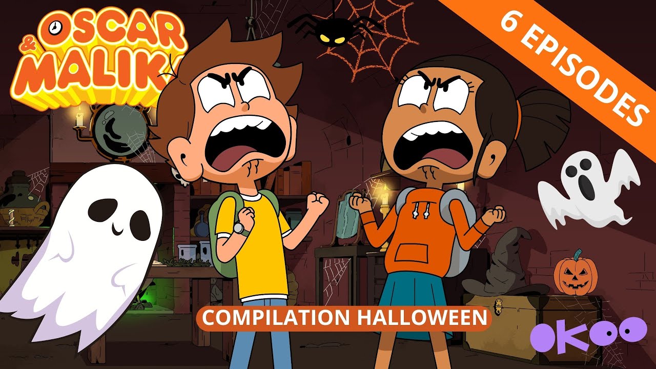 🎃Oscar et Malika fêtent Halloween - Compilation 1h00 dessins animés
