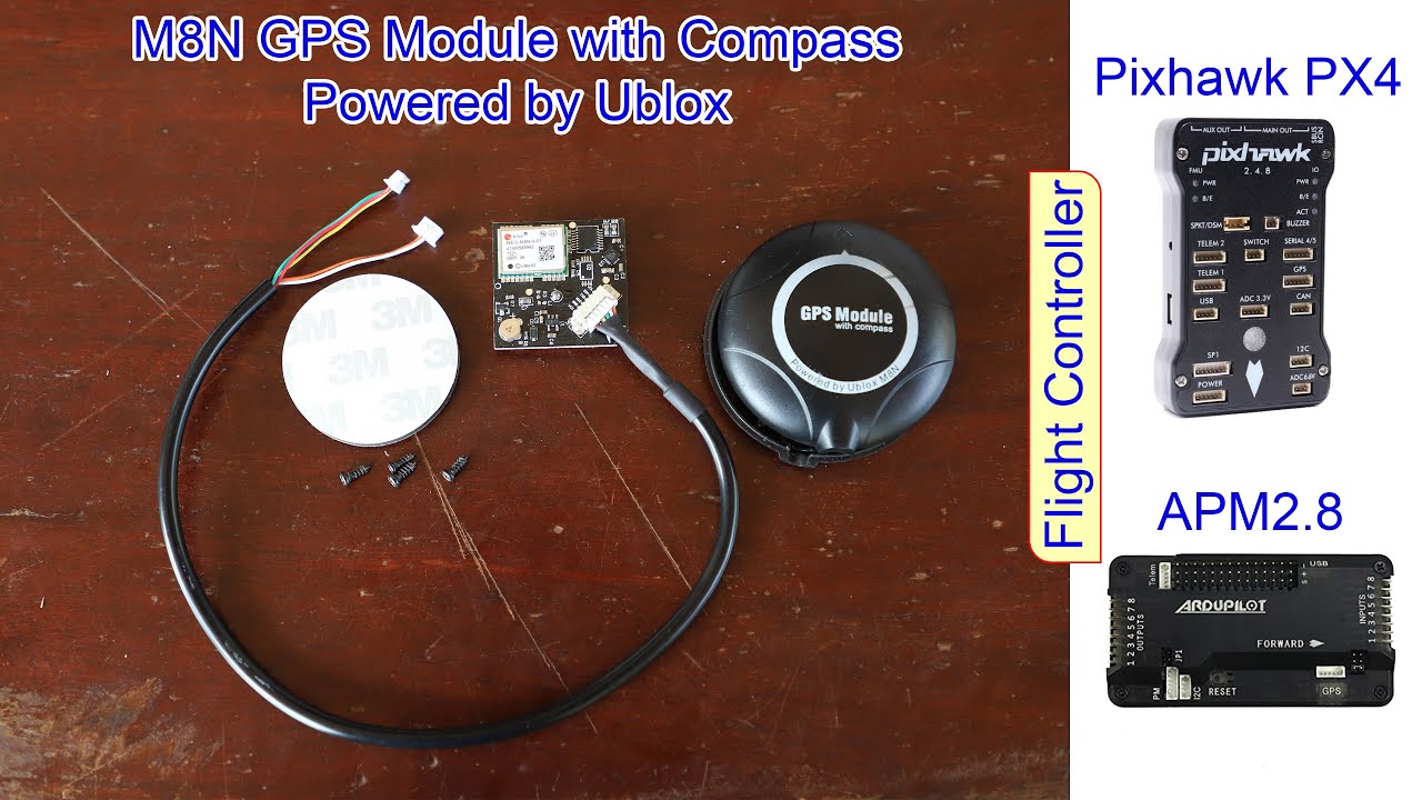 M8N GPS Module with Compass Powered by Ublox
