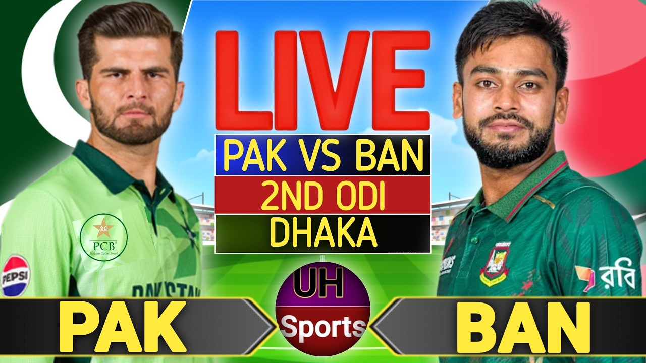 Live PAK vs BAN, 2nd ODI Live Cricket Match Today | Pakistan vs Bangladesh Cricket Live Match Today