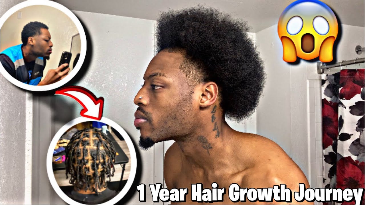 1 Year Afro Hair Growth Journey!!!!