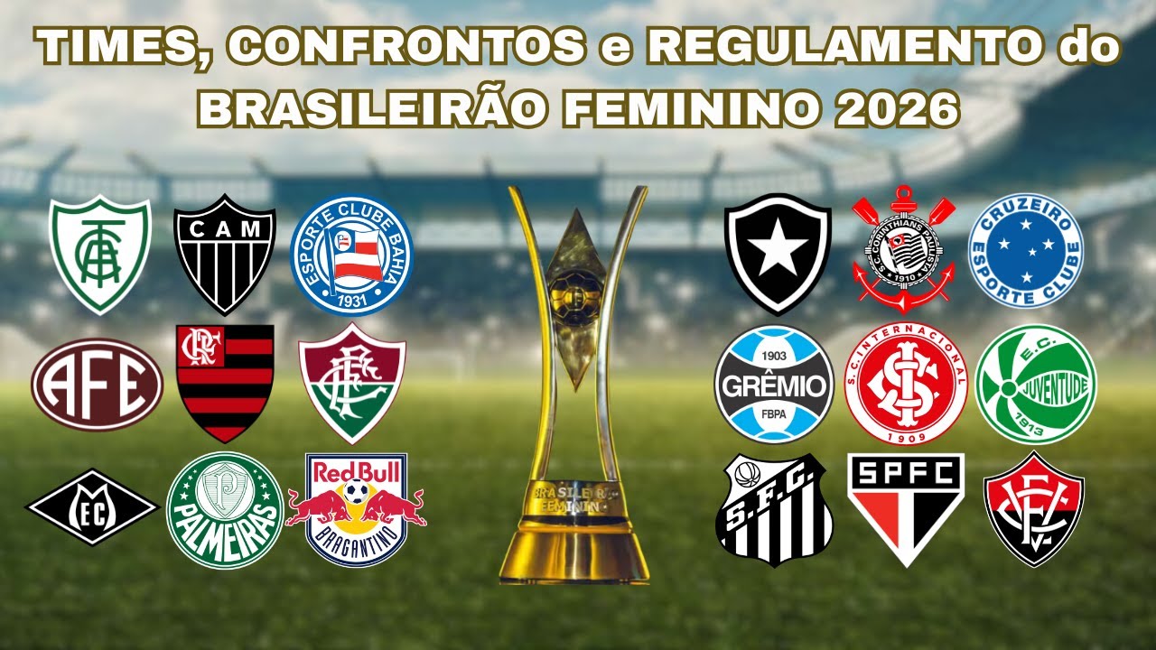 BRASILEIRÃO Feminino 2026: TIMES, TODOS os CONFRONTOS e REGULAMENTO