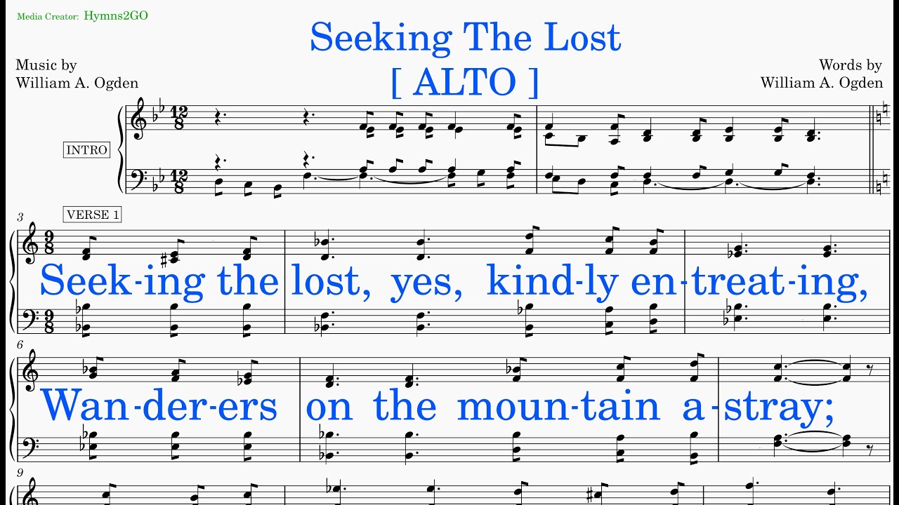Seeking The Lost (Ogden - Ogden) [v1] Alto