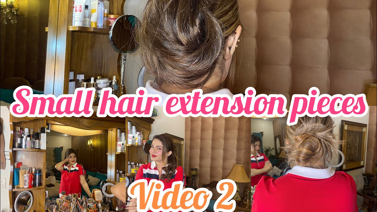 How to use small hair extensions and get your hair styled