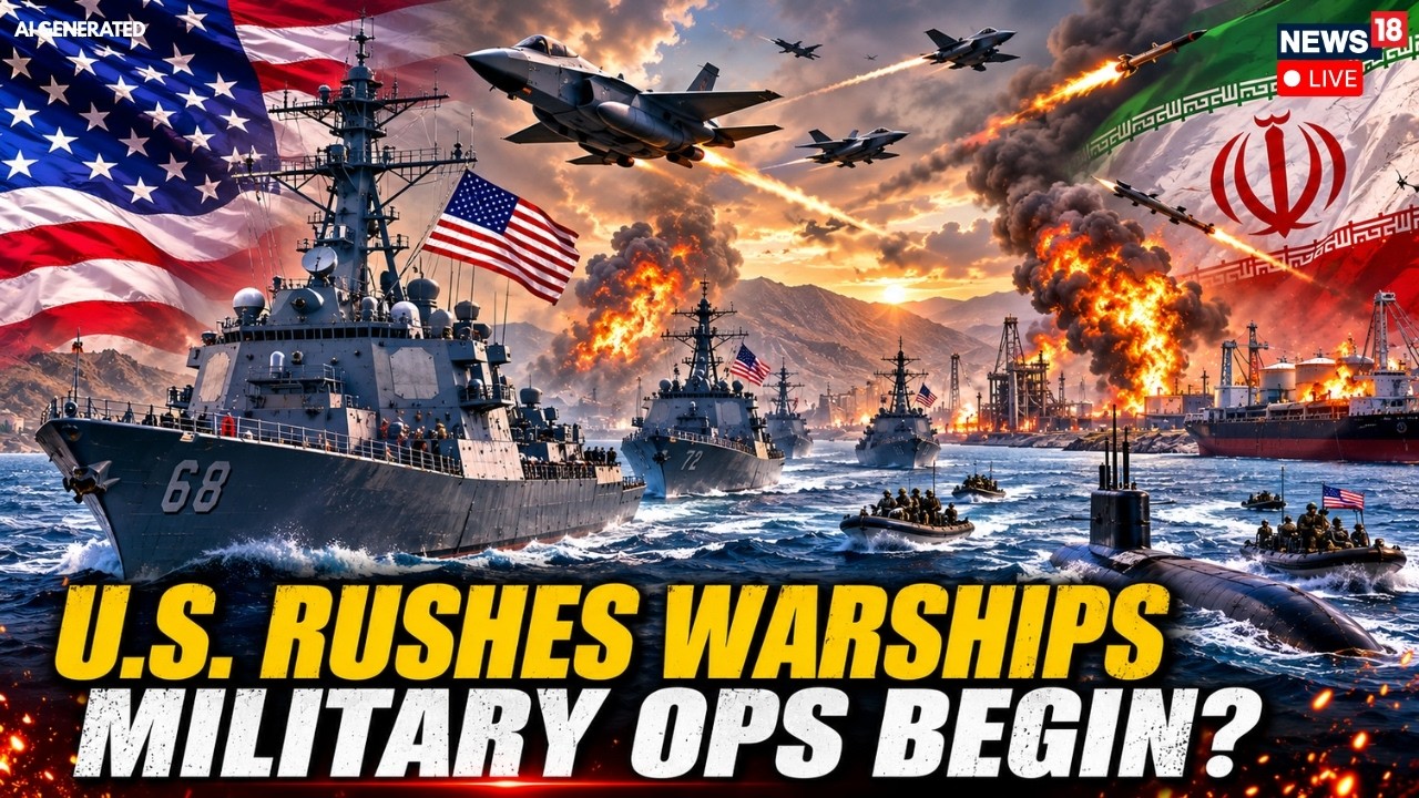 US-Iran War Latest LIVE: US Warships Move Closer To Iran As Trump Signals Tougher Maritime Pressure