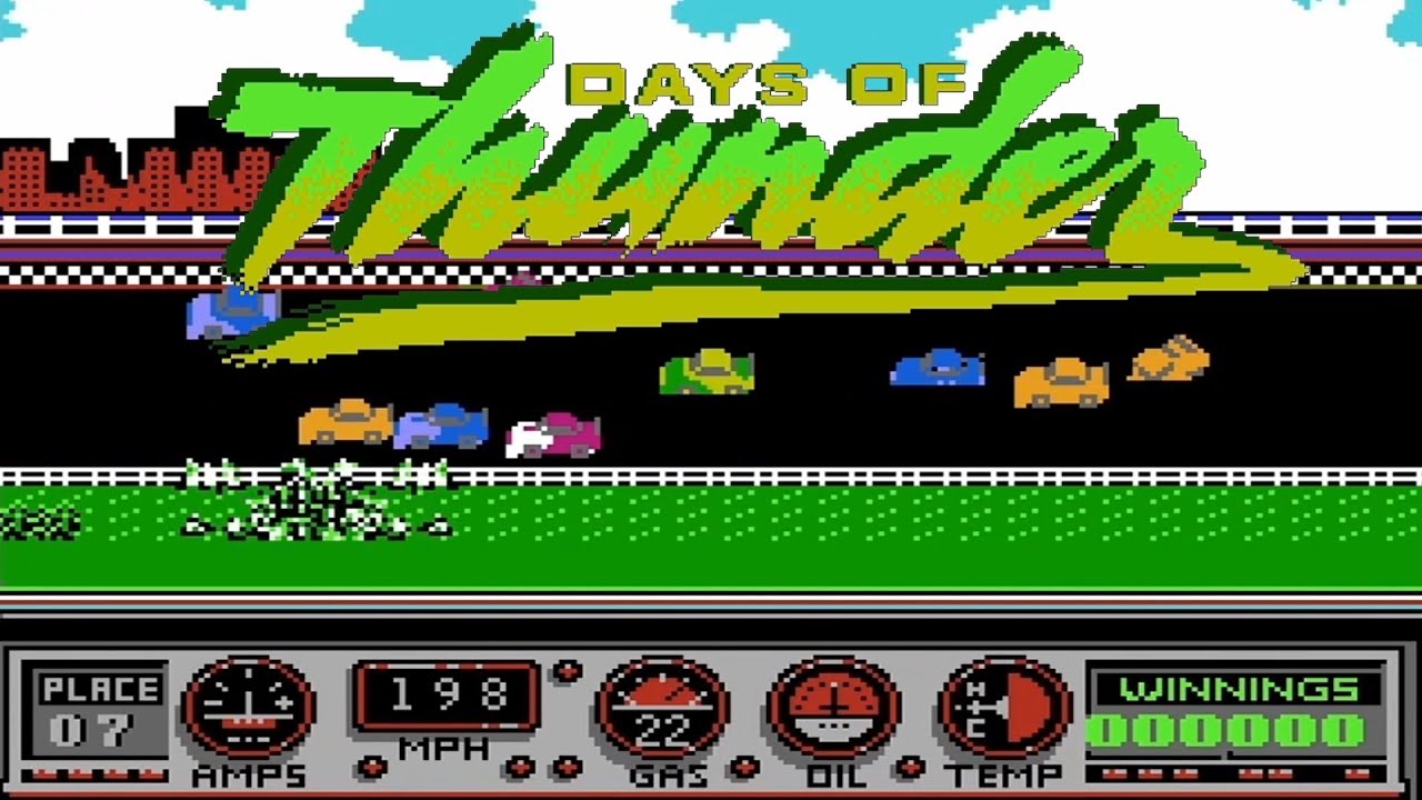НОВЫЙ ВОССТАНОВЛЕННЫЙ ПРОТОТИП NES! - Days of Thunder (NES) - Игры, в которые вы никогда не играли