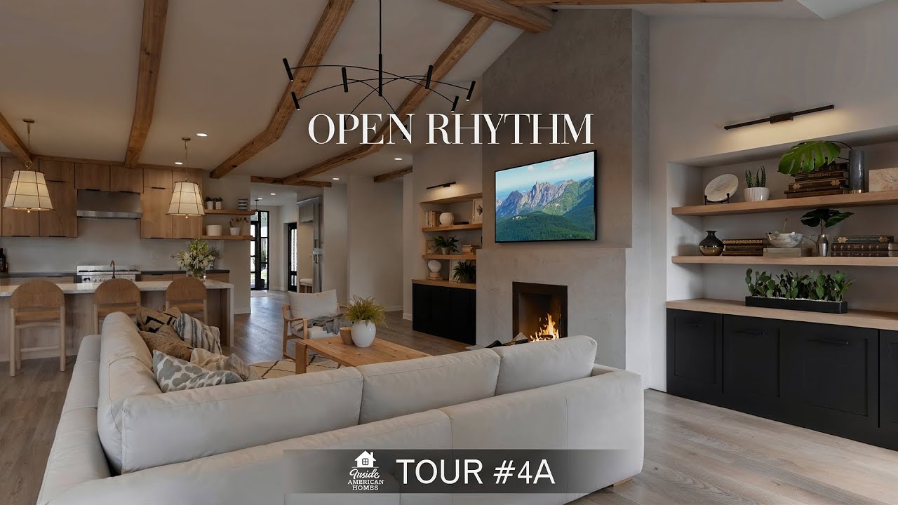 House Tour #4A | Entry to Kitchen Flow Inside an Illinois Style Modern Farmhouse
