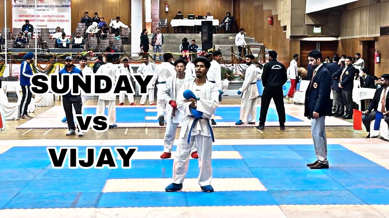 Sunday vs Vijay | All india university Karate Championships 2024 #karate #karatetemple