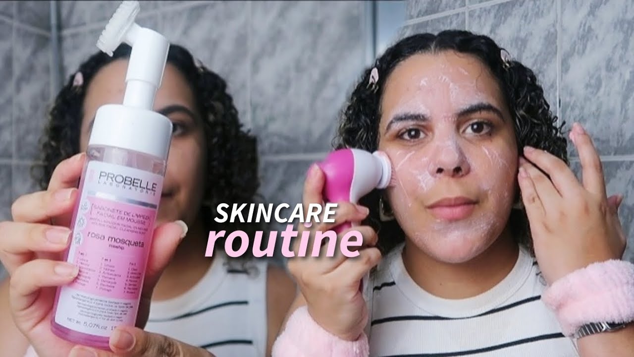 MINI ROTINA DE SKINCARE | USANDO PRODUTOS NOVOS 💦🧖‍♀️