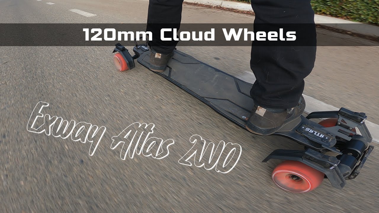 Cloud Wheels on the Exway Atlas // Install & Ride w/ MCBOB Helmet