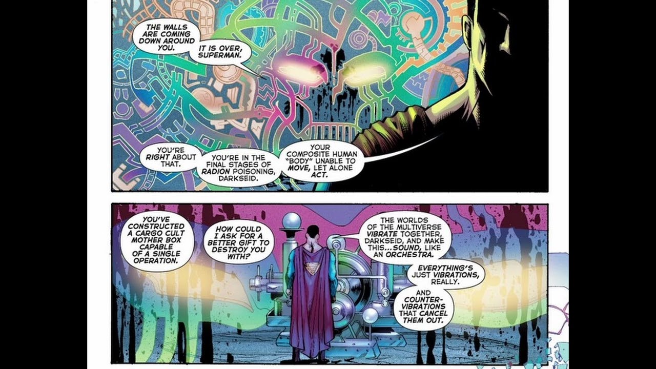 The sound Superman made to destroy Darkseid in Final Crisis.