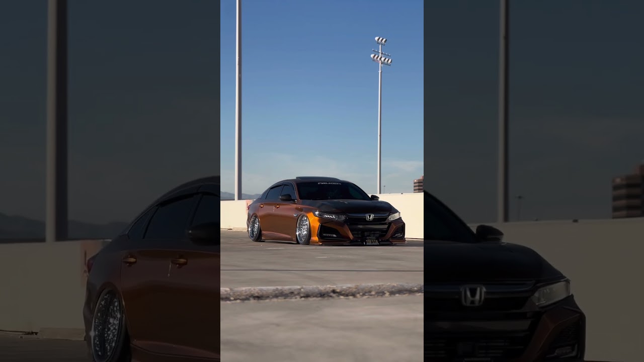 😱😱 #toestie #bagged #copper #carbonfiber #baggedandboosted #hondaaccord