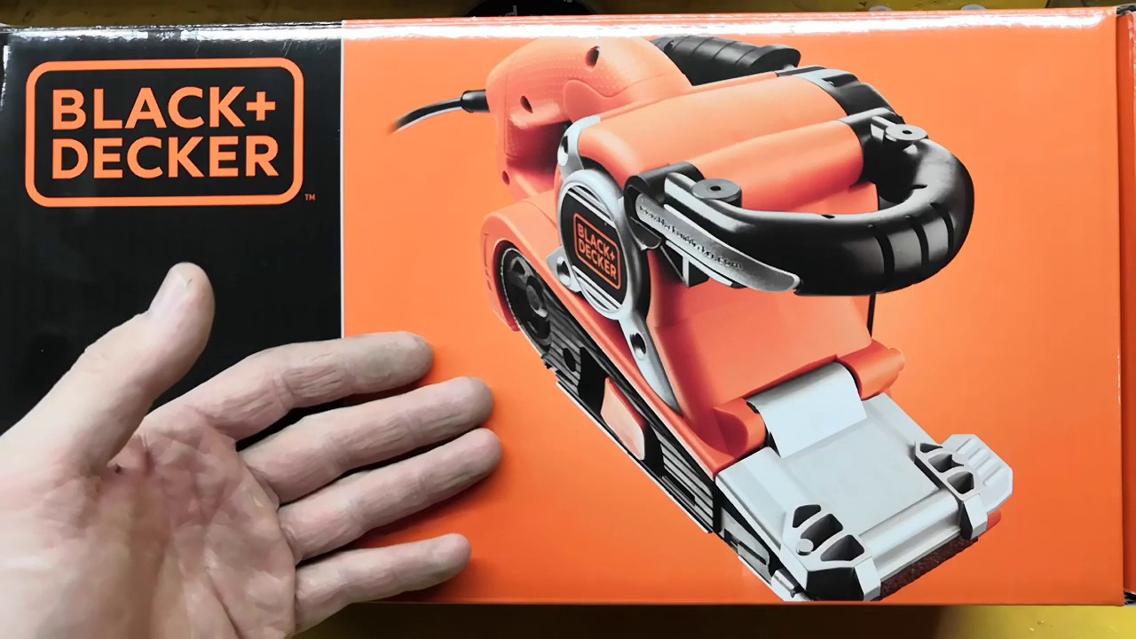 Ленточная шлифмашина BLACK+DECKER KA88 ОБЗОР и ТЕСТ