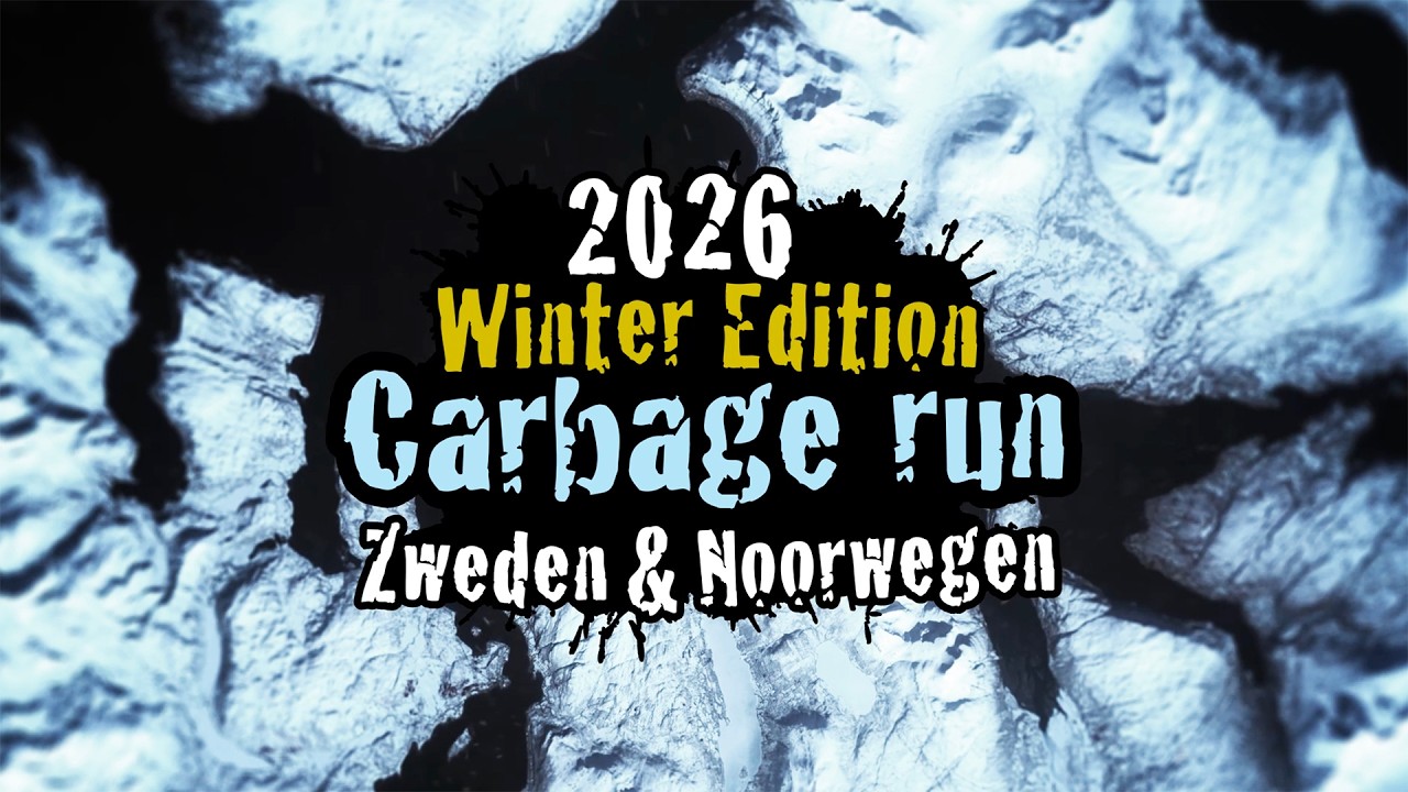 Carbage run Winter editie 2026 door Zweden & Noorwegen - official aftermovie (NL)