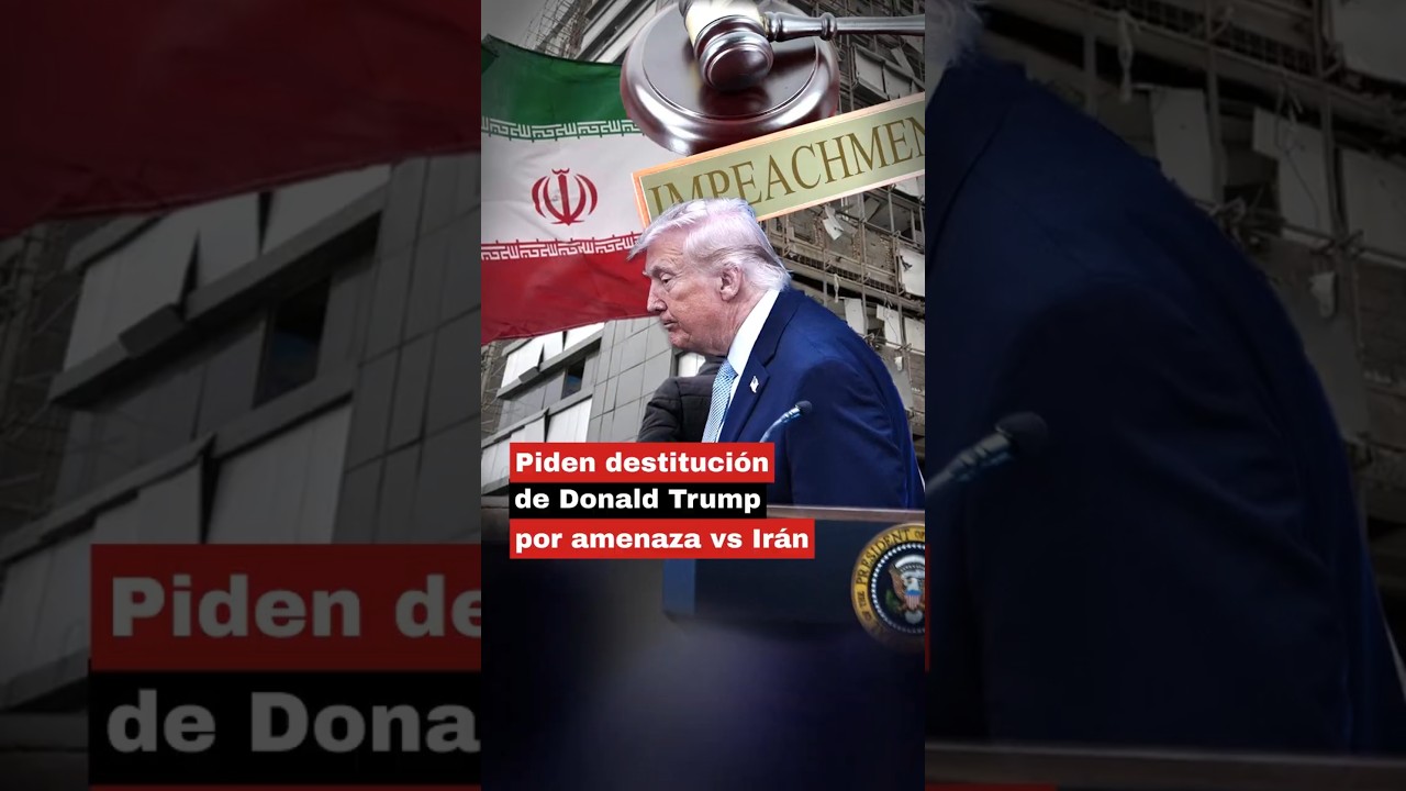 🚨 Crisis pol&iacute;tica en Estados Unidos: crecen llamados para destituir a Donald Trump
