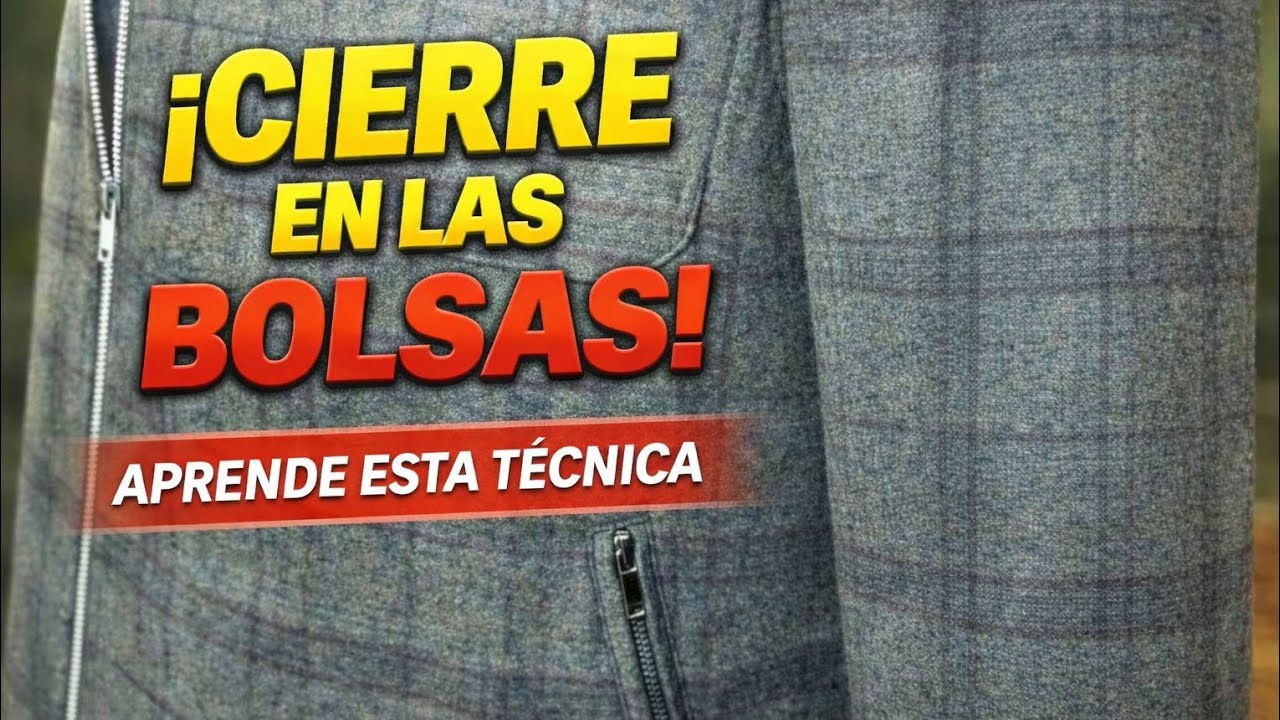 👉 Bolsa con cierre perfecta para chamarra | Aprende esta técnica de costura