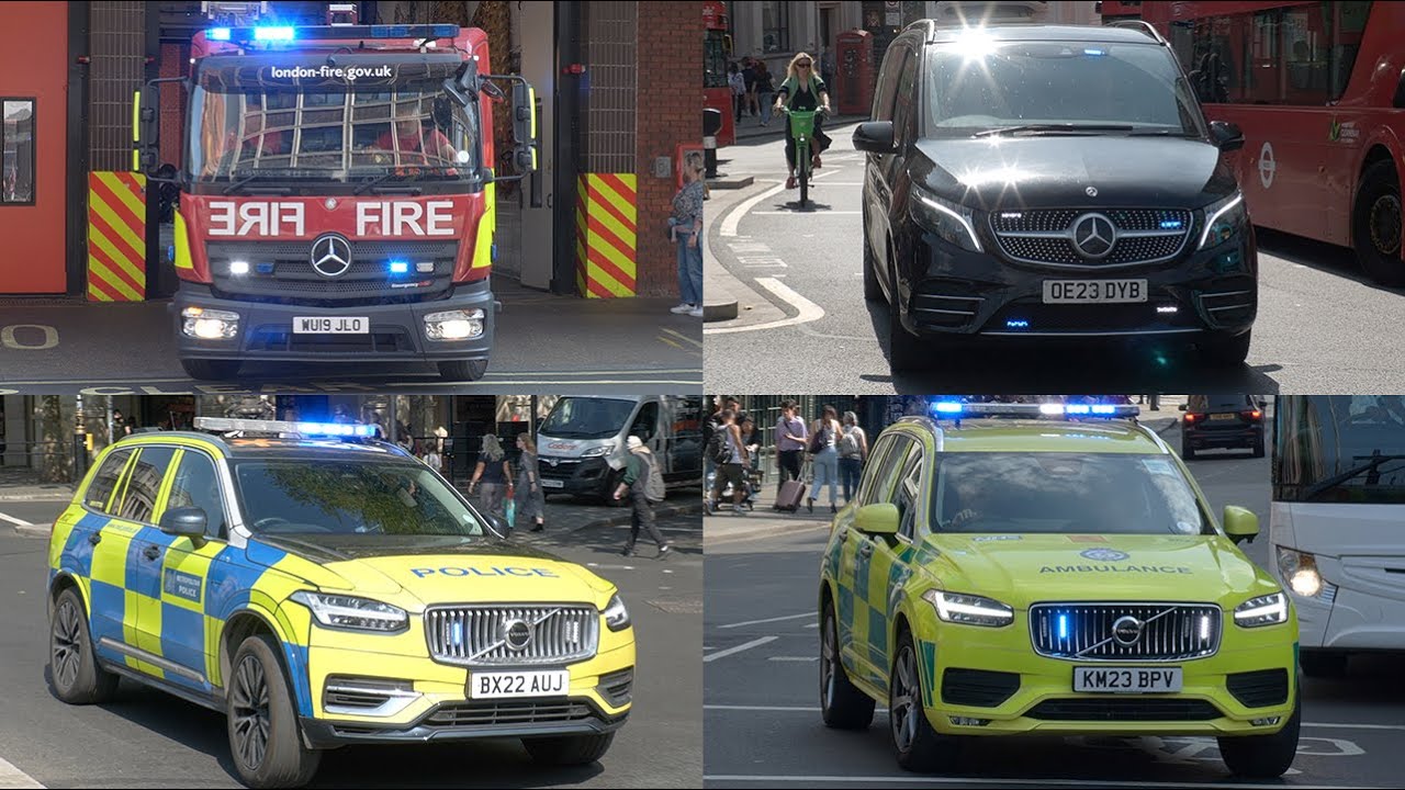 Specialist Emergency Vehicles Responding through London
