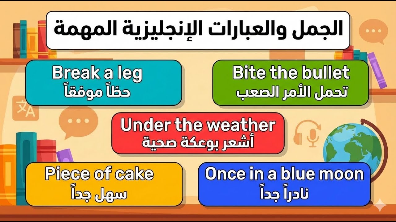تعلم اللغة الإنجليزية من الصفر للمبتدئين | أهم الجمل والعبارات الإنجليزية المستخدمة يوميًا