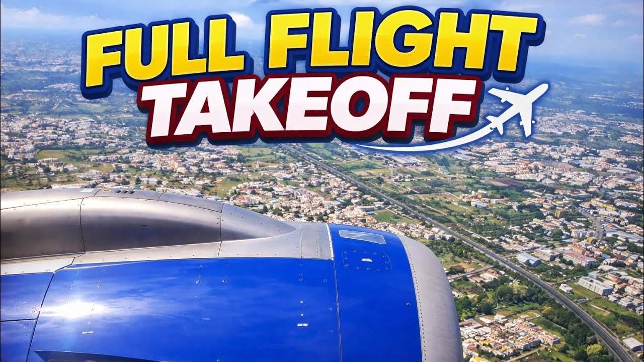 Flight Takeoff Raw video | POV ✈️from Runway to Sky