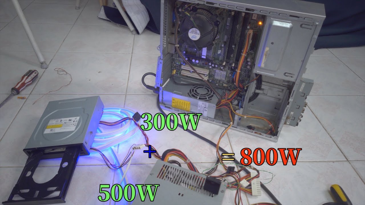How to Power a Computer with Two Power Supplies  (Dual PSU for PC)