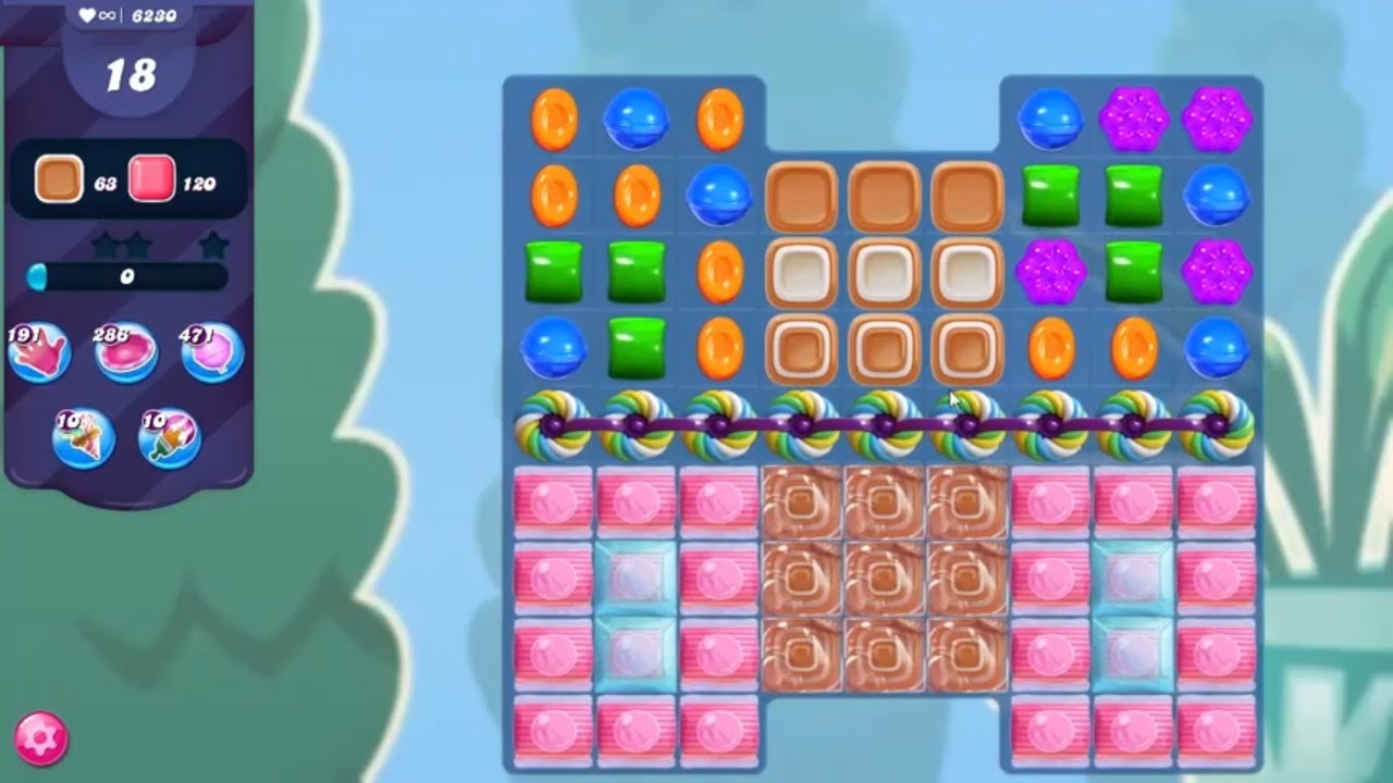 Candy Crush Saga LEVEL 6230 NO BOOSTERS (new version)