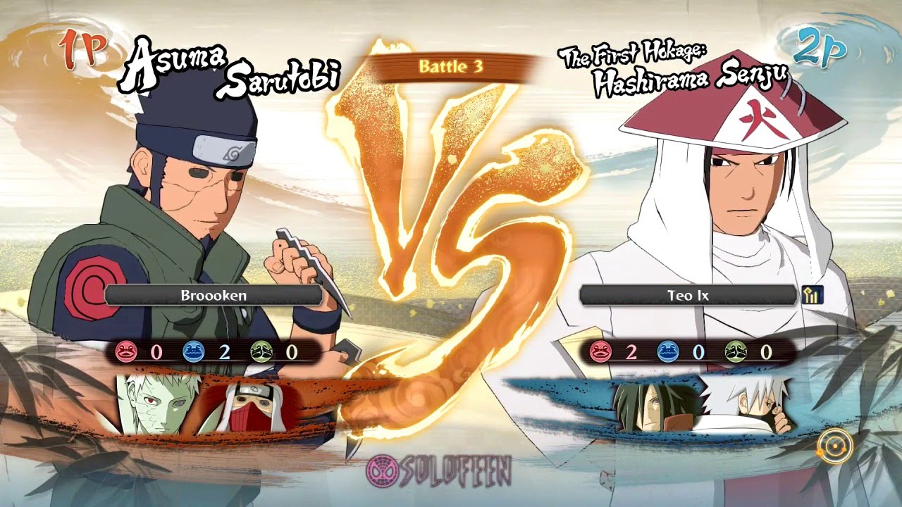 NUNS4 - Reanimation Squad (Asuma) vs Leaf Higher Ups (The First Hokage : Hashirama Senju)