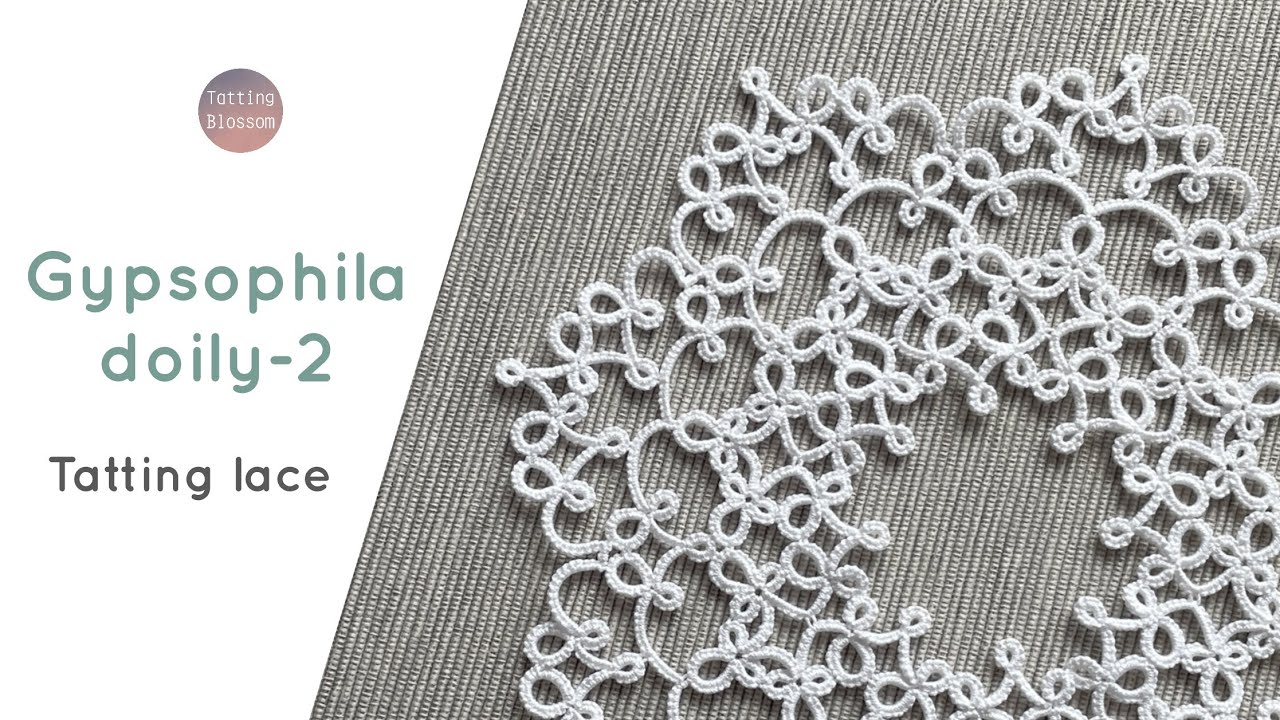 Gypsophila doily-2, 안개꽃 도일리 2편/ Tatting lace doily, 태팅레이스 무료도안 수밍