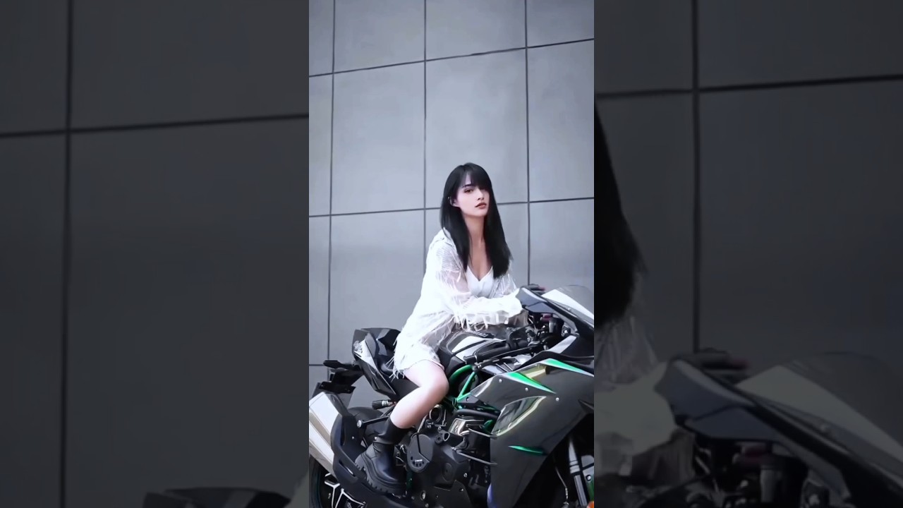 Cute bike rider girl ✅👈😍🥰 #motorbike #japan #ninja #viralrides #fypシ゚viral #film #newwork #usa