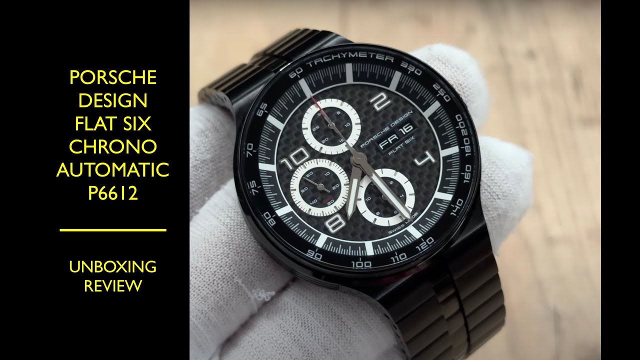 Porsche Design Flat Six Chronograph Automatic P6612 6360.43.04.0275 Watch | Review Valjoux Relogios