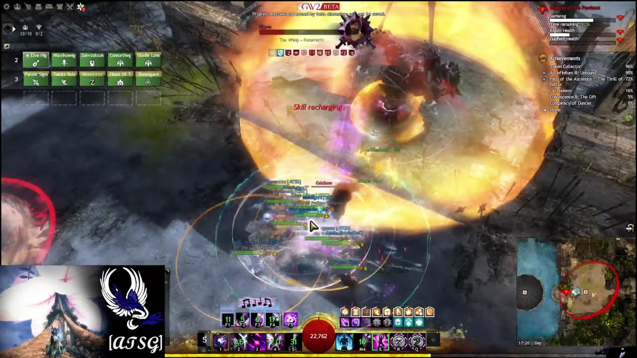 GW2 Beta W4 Heal Troubadour PoV