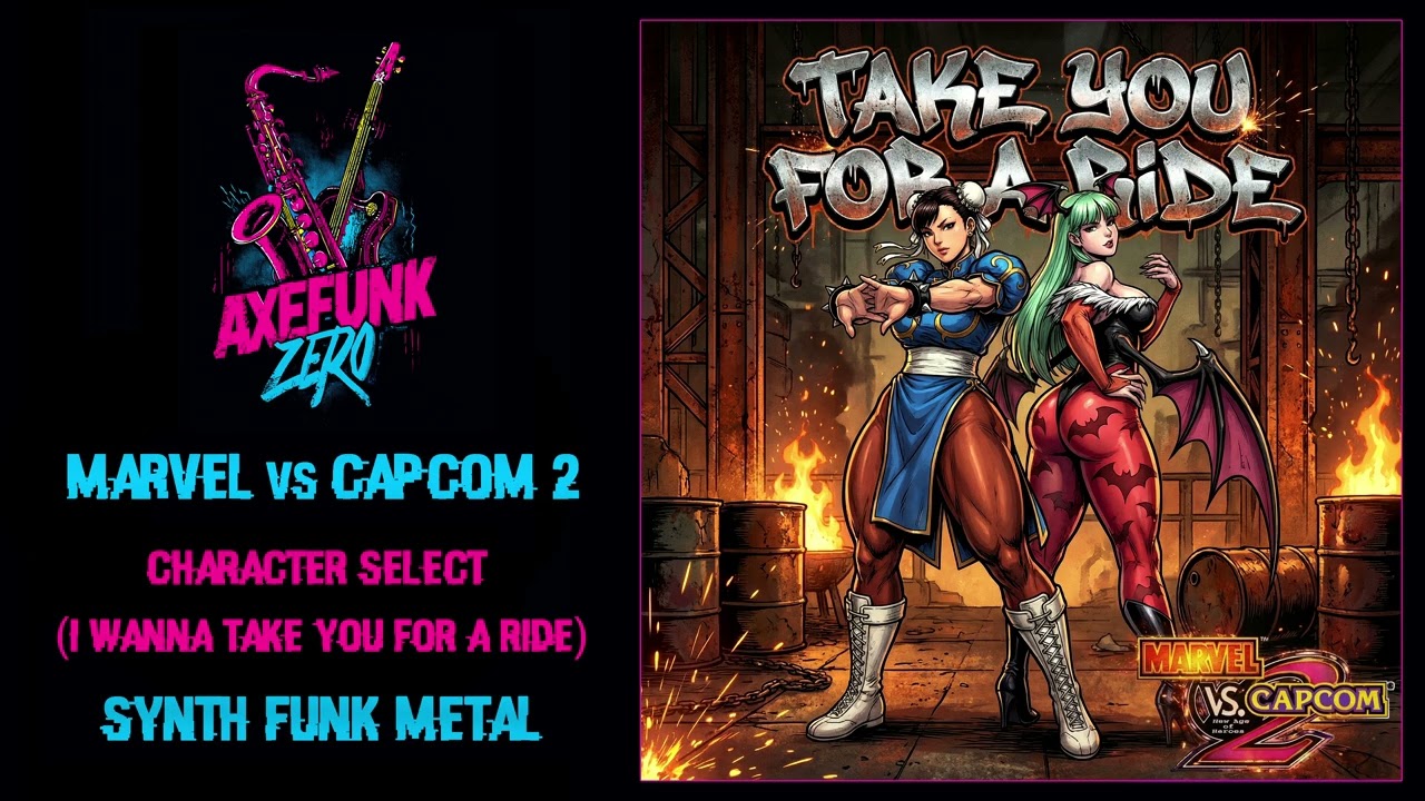Marvel Vs Capcom 2 - Character Select - Synth Funk Metal Remix - (I Wanna) Take You For A Ride