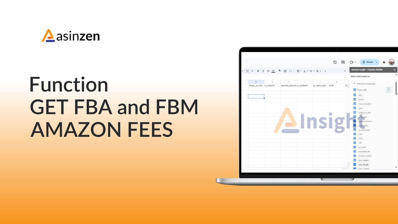 Calculate Amazon Fees Instantly! (asinzen Insight FBA & FBM Fee Calculators)