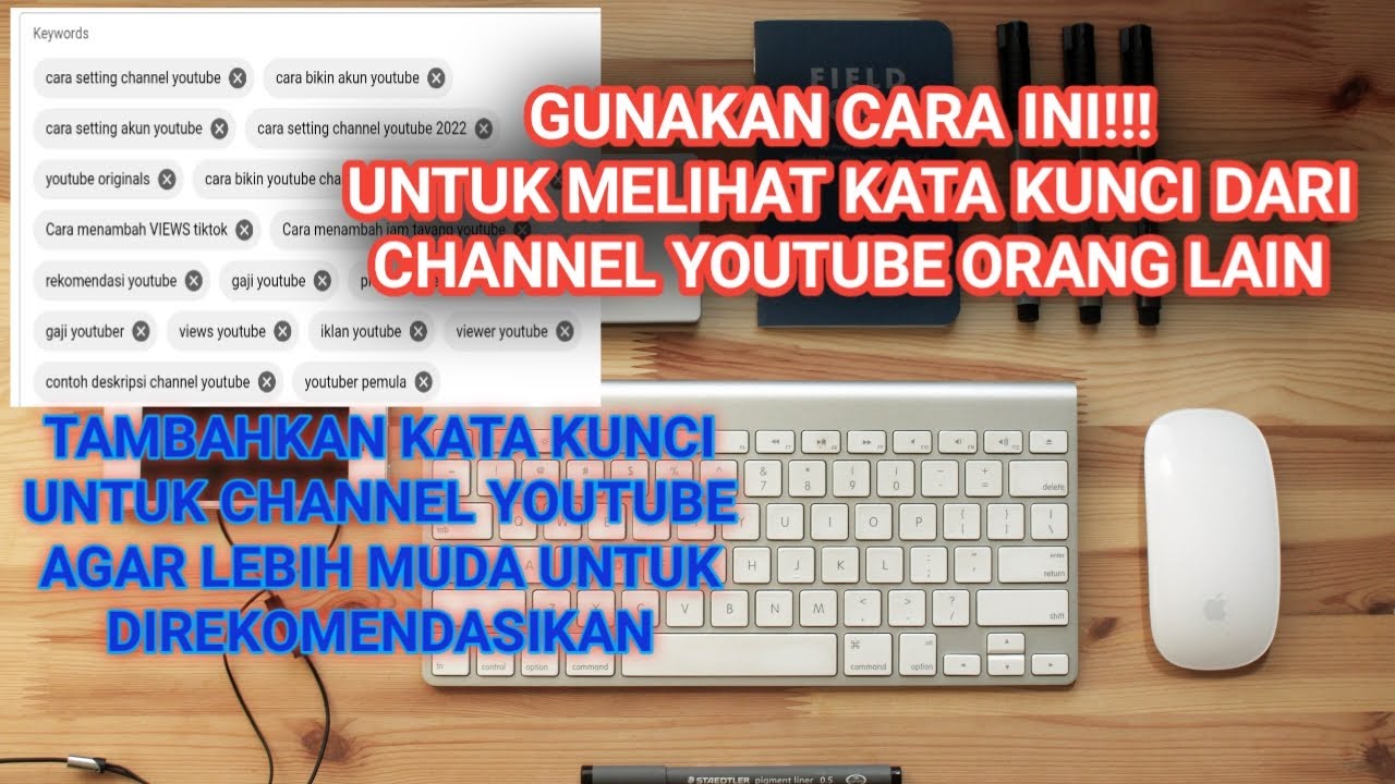 SETTING CHANNEL YOUTUBE SEPERTI INI!!!Cara melihat kata kunci channel youtube orang lain