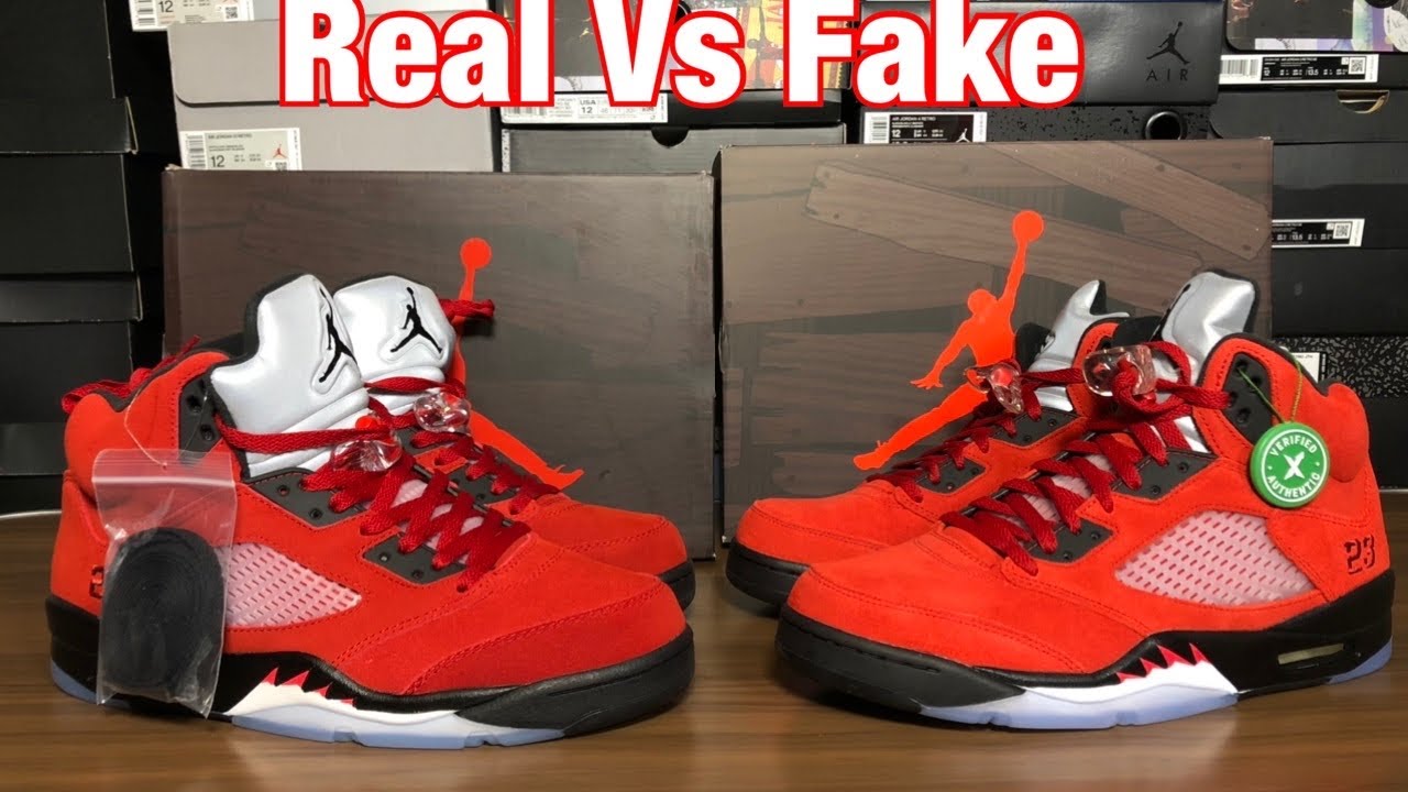 Air Jordan 5 Toro Bravo/Raging Bull Real  Vs Fake review. Fakes don’t Compare! 🙅🏾‍♂️🙅🏾‍♂️🙅🏾‍♂️