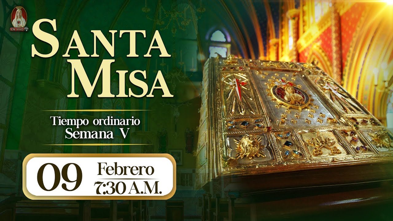 Santa Misa en Caballeros de la Virgen, 09 de febrero de 2026⚜️ 7:30 a.m