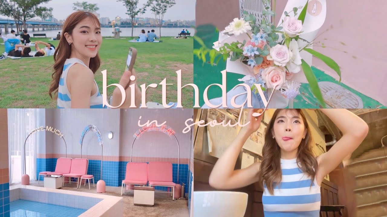 Birthday in Seoul 💖🎂 Korea Travel Vlog ✨🇰🇷 picnic day at Han River 🧺